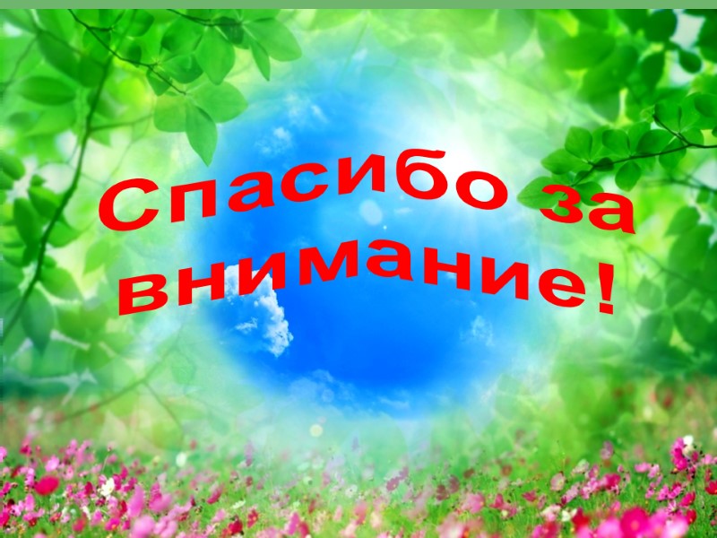 Спасибо за  внимание!